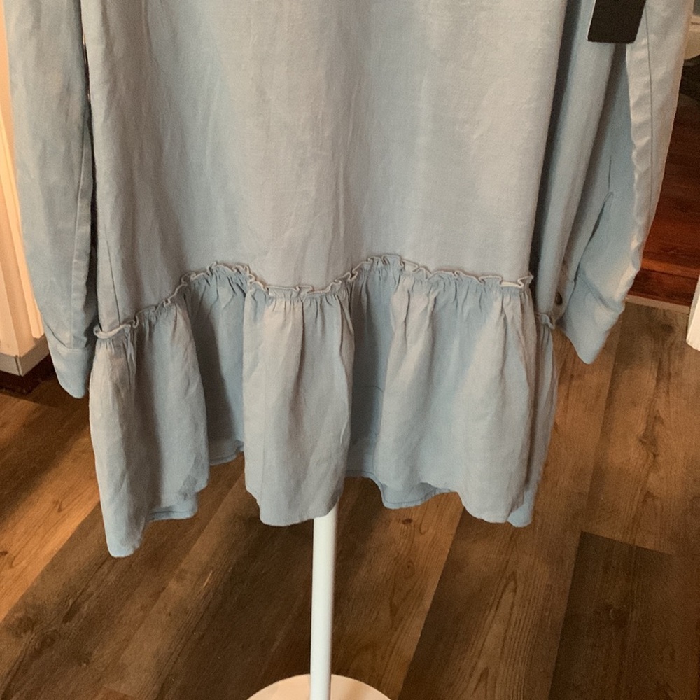 Lulus rayon snd linen dress.‎ NWT - Picture 4 of 5